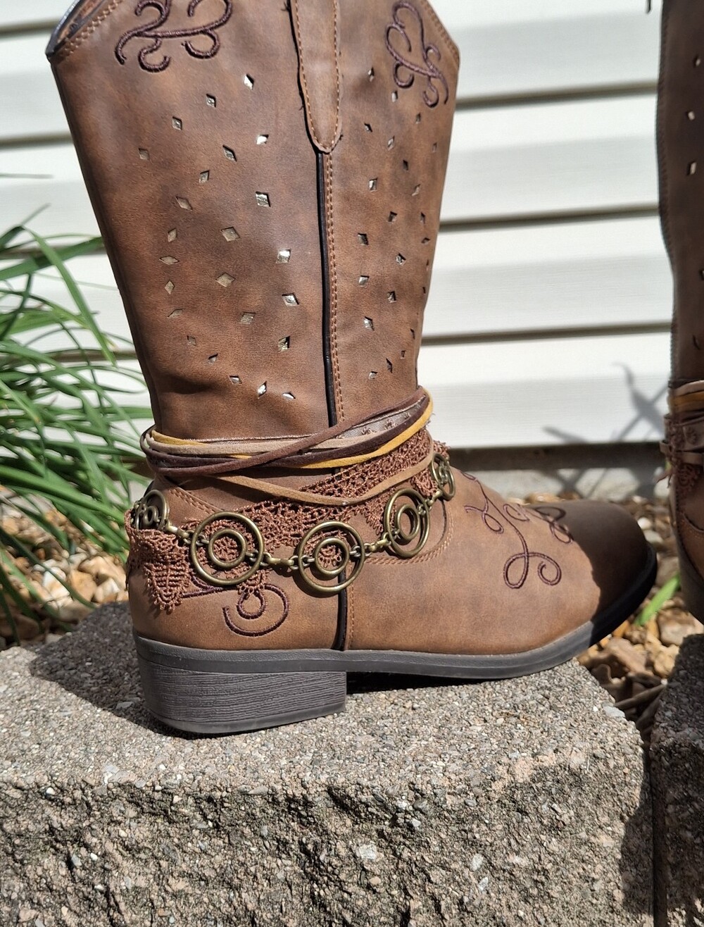 Children's Rodeo Ropers "Carousel" Western-Style Boots (Size 5) - Picture 3 of 7